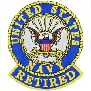 United States Navy Retired Patch